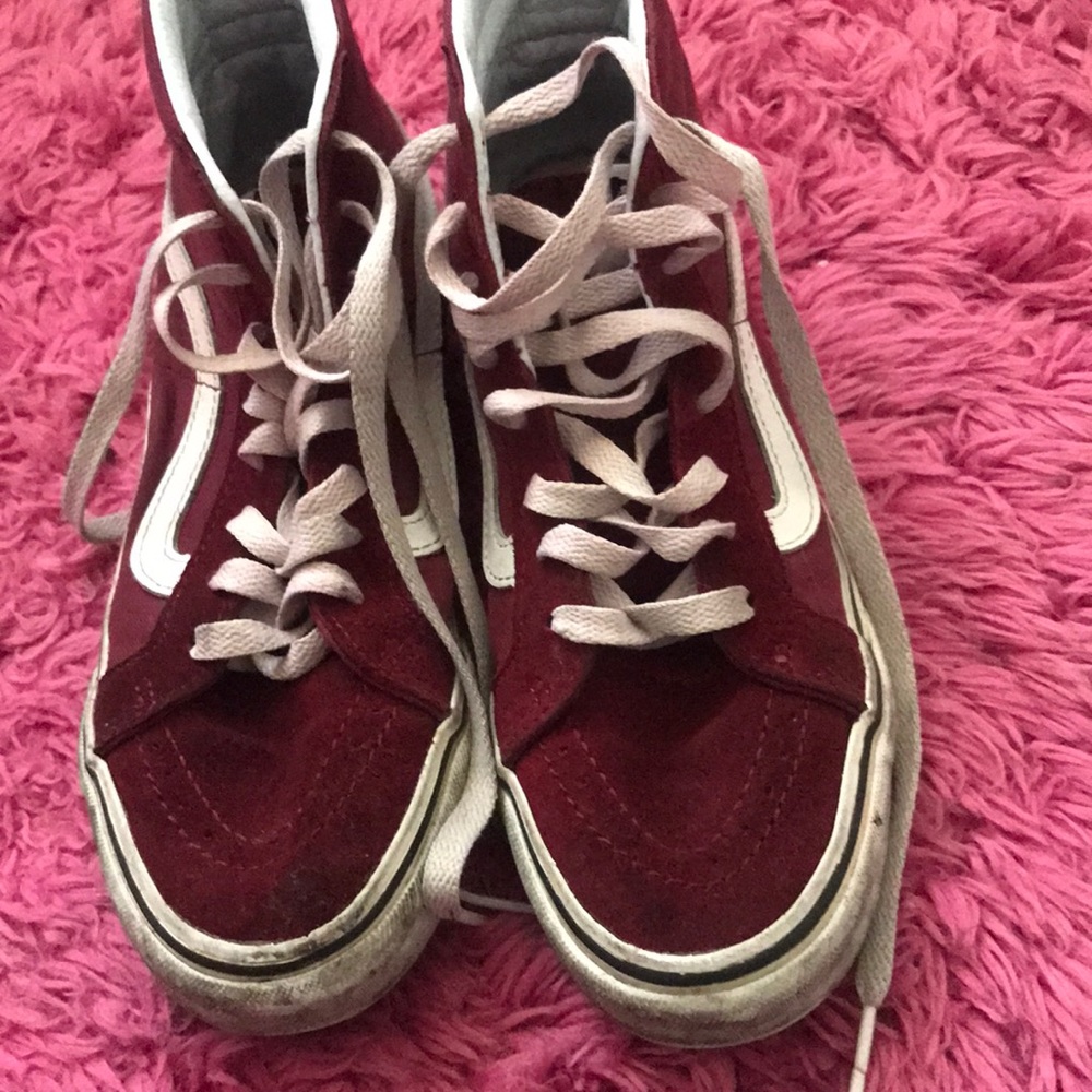 Burgundy vans